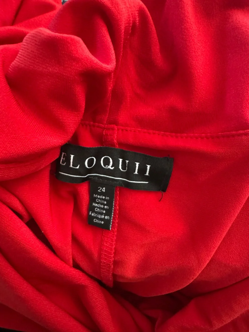 Eloquii Off The Shoulder Maxi Dress Red Size 24 New with Tags - Picture 7 of 12